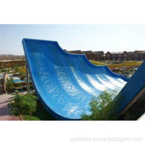 Adult Water Slides Custom Fiber Glass Big Wave Water Slide